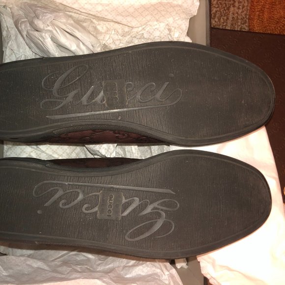 Gucci Brown Leather GG boots size 37 in original GG box/ wrapping New Authentic - Picture 3 of 16